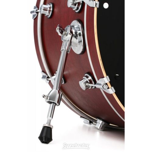  DW Performance Series Bass Drum - 14 x 24 inch - Tobacco Satin Oil Demo