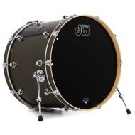DW Performance Series Bass Drum - 18 x 24 inch - Pewter Sparkle FinishPly