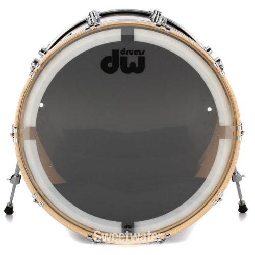  DW Performance Series Bass Drum - 18 x 24 inch - Pewter Sparkle FinishPly