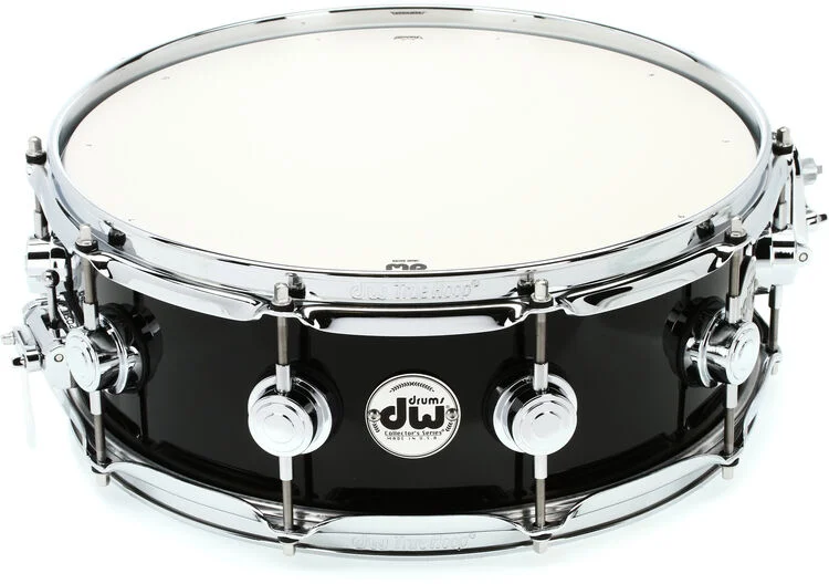  DW Collector's Series Snare Drum - 5 inch x 14 inch, Solid Black Lacquer