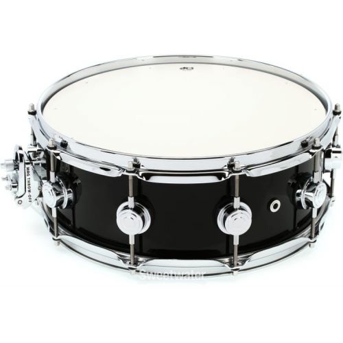  DW Collector's Series Snare Drum - 5 inch x 14 inch, Solid Black Lacquer
