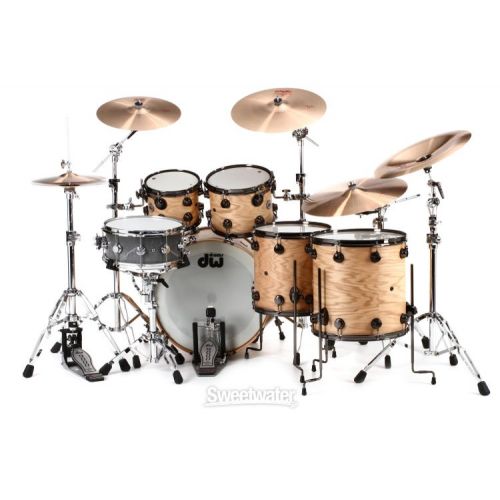  DW Collector's Series Pure Oak 5-piece Shell Pack - Natural Satin Oak