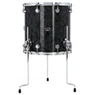 DW Performance Series Floor Tom - 16 x 16 inch - Black Diamond FinishPly