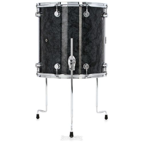  DW Performance Series Floor Tom - 16 x 16 inch - Black Diamond FinishPly