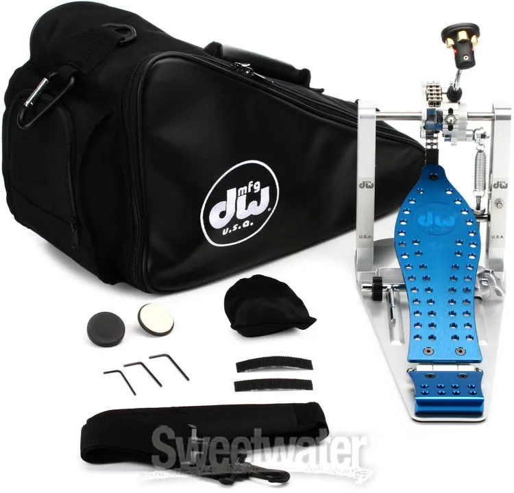  DW DWCPMCDBL MCD Machined Chain Drive Single Bass Drum Pedal - Cobalt