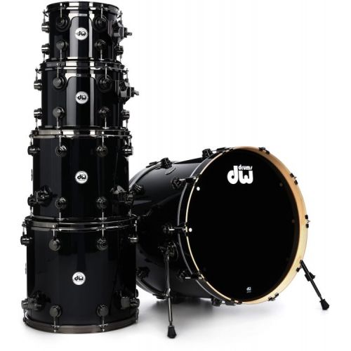  DW Collector's Series 6-piece Shell Pack - Gloss Black FinishPly