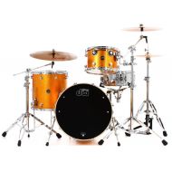 DW Performance Series 3-piece Shell Pack with 22 inch Bass Drum - Gold Sparkle Finish Ply