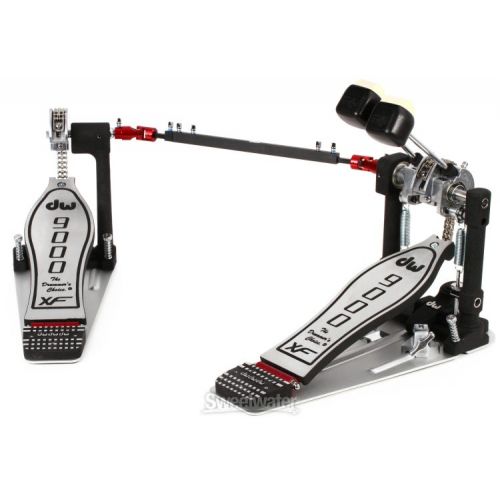  DW DWCP9002XF 9000 Series Double Bass Drum Pedal with Extended Footboard