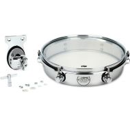 DW Design Series Chrome Piccolo Tom with bracket - 2.5 x 12 inch