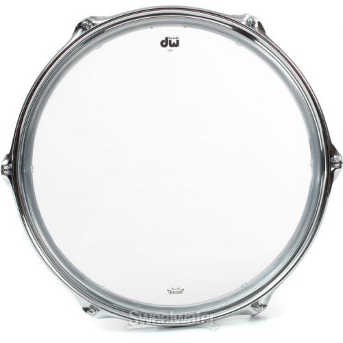  DW Design Series Chrome Piccolo Tom with bracket - 2.5 x 12 inch