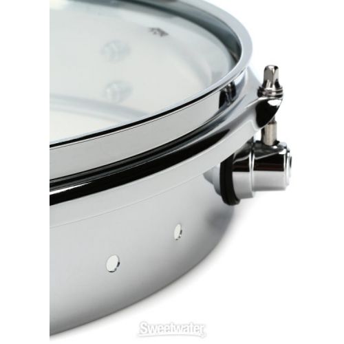  DW Design Series Chrome Piccolo Tom with bracket - 2.5 x 12 inch