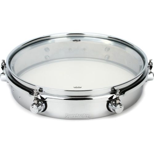  DW Design Series Chrome Piccolo Tom with bracket - 2.5 x 12 inch