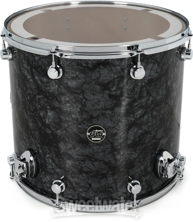  DW Performance Series Floor Tom - 16 x 18 inch - Black Diamond FinishPly