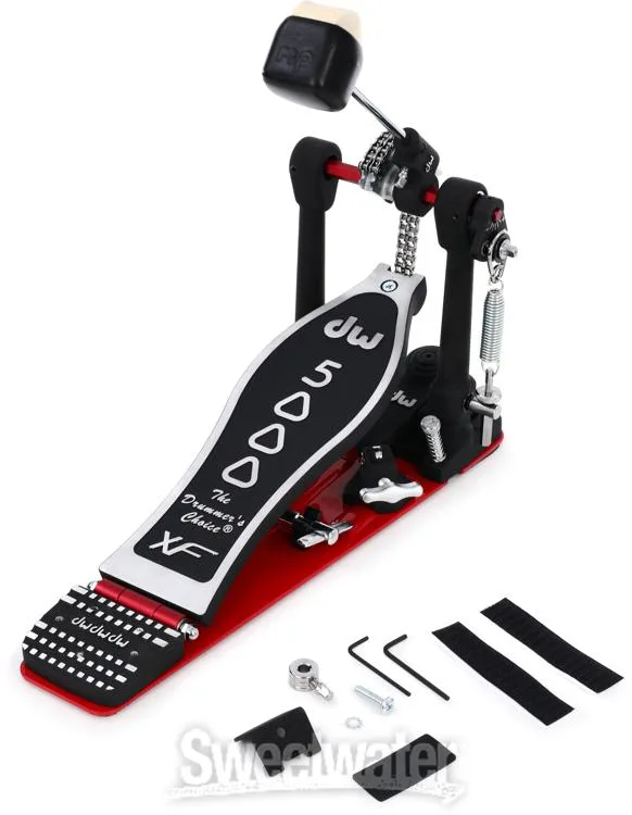  DW DWCP5000AD4XF 5000 Series Accelerator Single Bass Drum Pedal with Extended Footboard