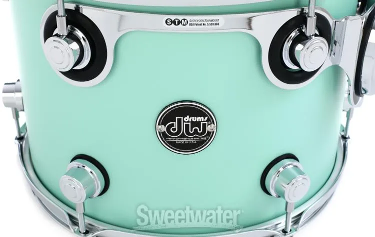  DW Performance Series Mounted Tom - 9 x 12 inch - Satin Sea Foam - Sweetwater Exclusive