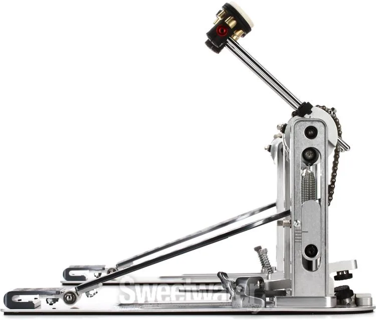  DW DWCPMCD2GR MCD Machined Chain Drive Double Bass Drum Pedal - Gun Metal