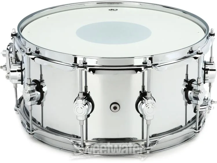  DW Performance Series Steel 6.5 x 14-inch Snare Drum - Polished Chrome