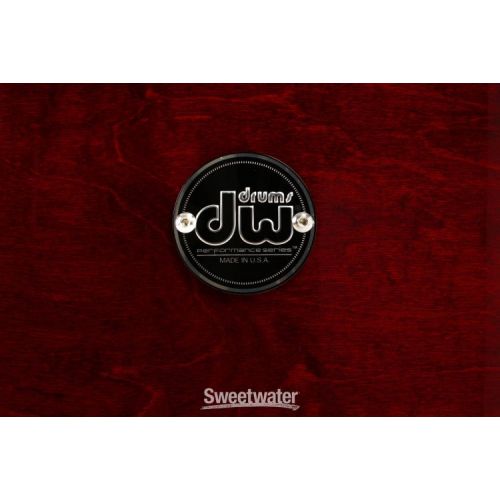  DW Performance Series Bass Drum - 18 x 22 inch - Cherry Stain Lacquer