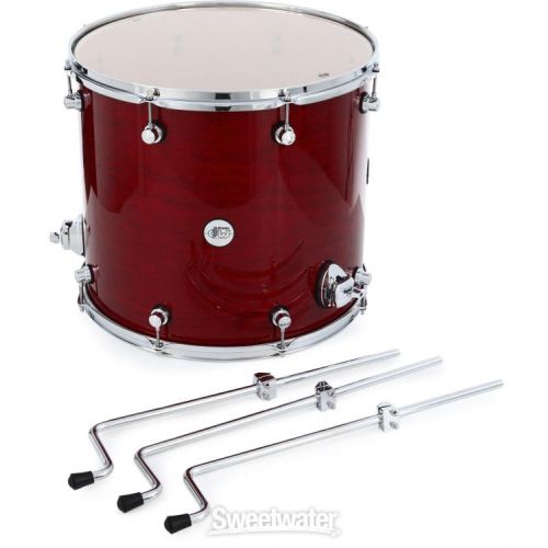  DW Design Series Floor Tom - 16 x 18 inch - Cherry Stain