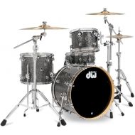 DW DWe 4-piece Drum Kit Bundle - Black Galaxy FinishPly