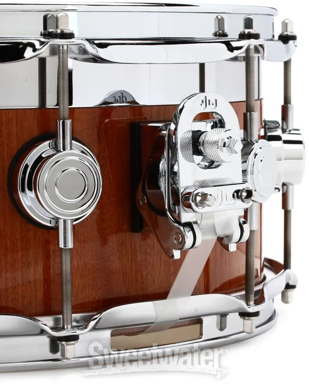  DW Collector's Series Maple/Mahogany Top Edge 6 x 14-inch Snare Drum - Natural Lacquer