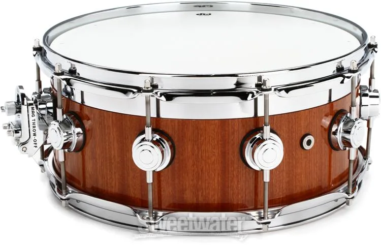 DW Collector's Series Maple/Mahogany Top Edge 6 x 14-inch Snare Drum - Natural Lacquer