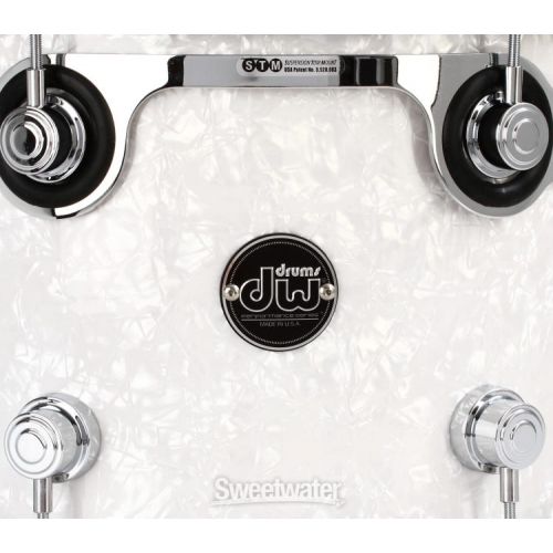  DW Performance Series Mounted Tom - 9 x 13 inch - White Marine FinishPly Demo