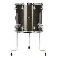 DW Performance Series Floor Tom - 14 x 14 inch - Pewter Sparkle FinishPly