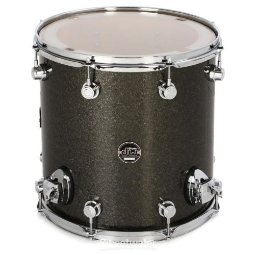  DW Performance Series Floor Tom - 14 x 14 inch - Pewter Sparkle FinishPly