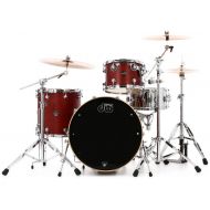 DW Performance Series 3-piece Shell Pack with 24 inch Bass Drum - Tobacco Stain Satin Oil