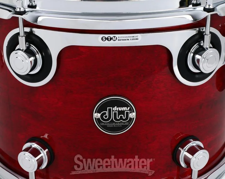  DW Performance Series Mounted Tom - 9 x 13 inch - Cherry Stain Lacquer