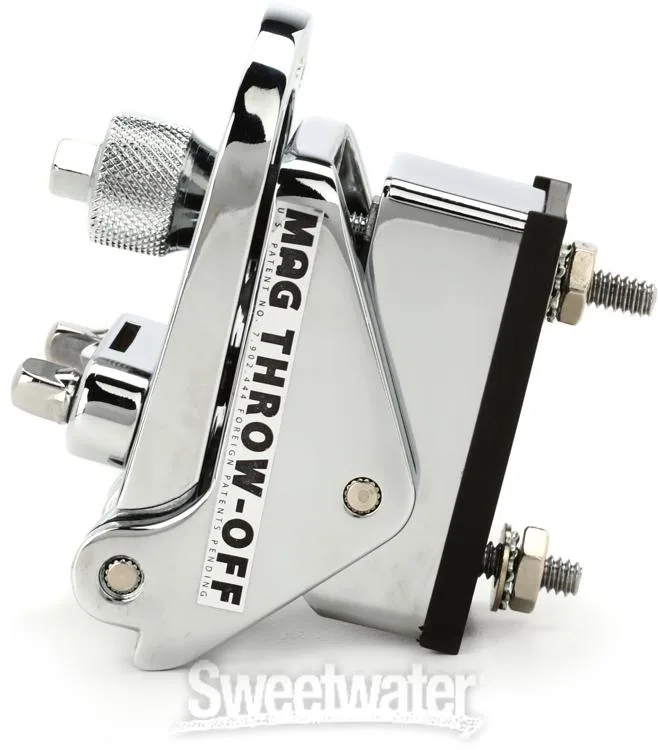  DW MAG Snare Drum Throw Off/Butt Plate Assembly - 5-position - Chrome