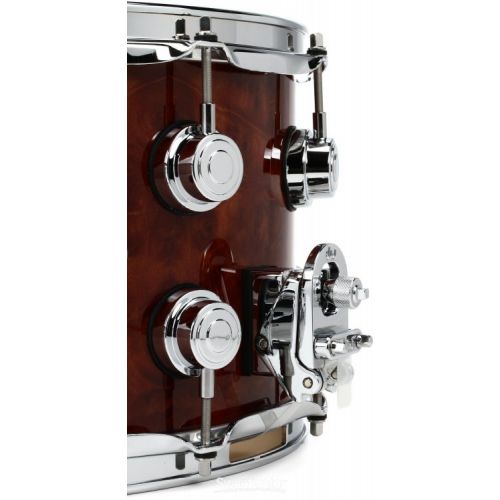  DW Collector's Series Exotic Snare Drum - 8 x 14-inch - Cinnamon Burl