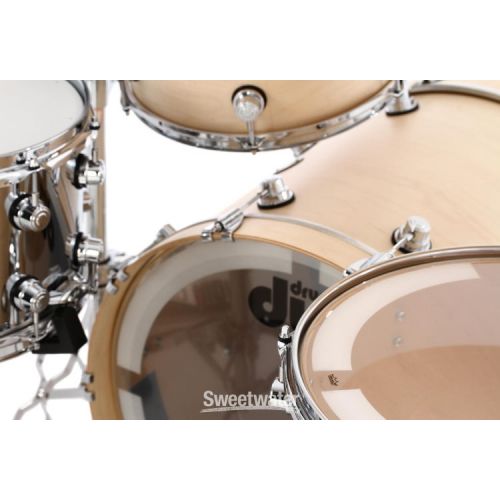  DW Performance Series 3-piece Shell Pack with 22 inch Bass Drum - Natural Satin Oil