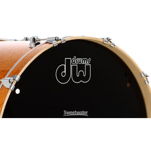  DW Performance Series Bass Drum - 18 x 22 inch - Gold Sparkle FinishPly