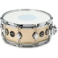 DW Performance Series Maple 5.5 x 14-inch Snare Drum - Natural Satin Oil - Sweetwater Exclusive