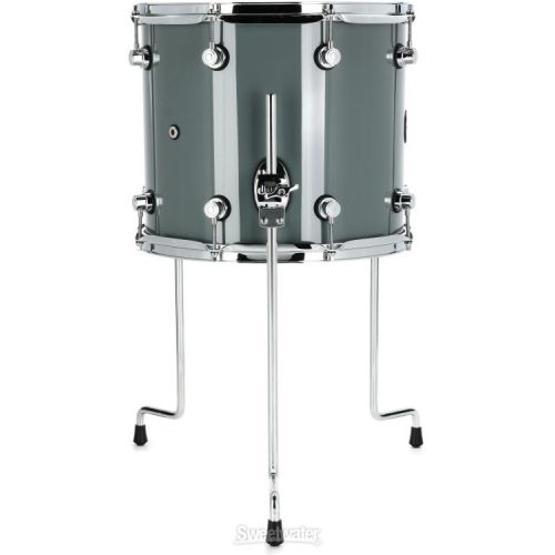  DW Design Series Floor Tom - 12-inch x 14-inch, Steel Grey