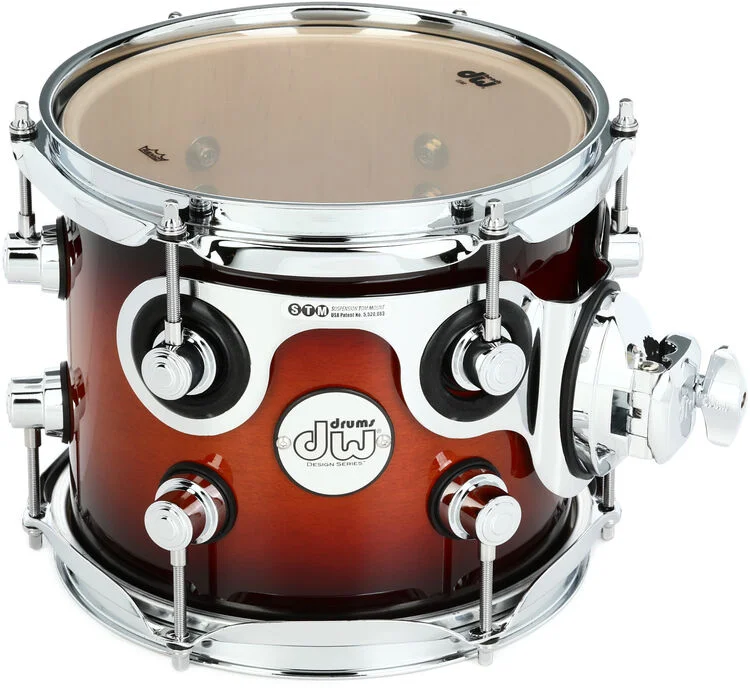  DW Design Series Rack Tom - 7 x 8 inch - Tobacco Burst