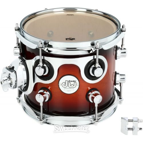  DW Design Series Rack Tom - 7 x 8 inch - Tobacco Burst