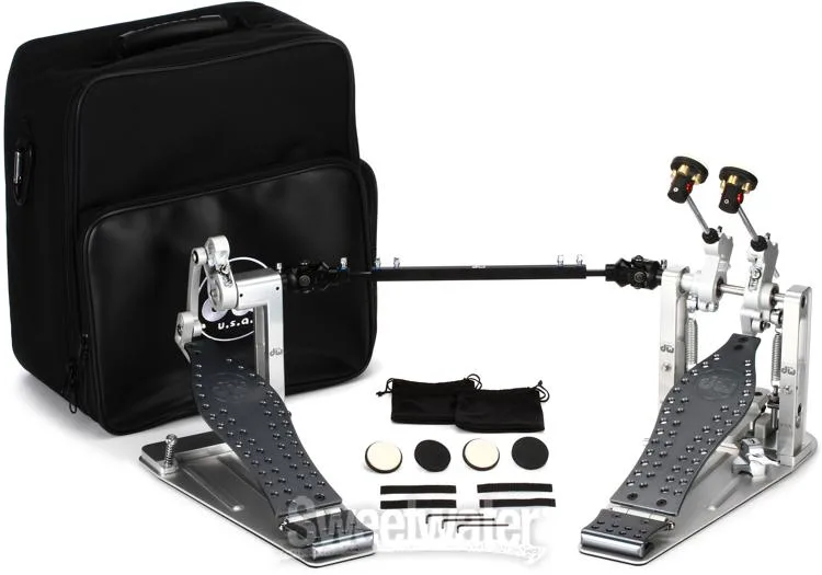  DW DWCPMDD2GR MDD Machined Direct Drive Double Bass Drum Pedal - Gun Metal