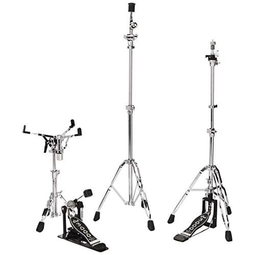  DW DWCP3000PK Drumset Hardware Pack with 3300 Snare Drum Stand, 3500 Hi-Hat Stand, 3700 Boom Cymbal Stand and 3000 Single Bass Drum Pedal