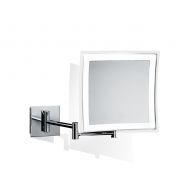 DWBA Bath Collection DWBA Touch Wall Cosmetic Makeup 5X LED Light Dimmer Magnifying Mirror, Chrome (Polished Chrome)