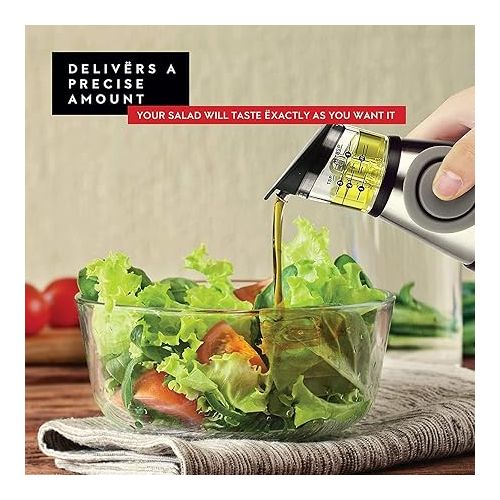  Oil Dispenser For Kitchen & Olive Oil Sprayer For Cooking Non-drip, Glass 2 In 1 Oil Dispenser And Oil Sprayer - 17 Oz Olive Oil Dispenser Bottle Spray And Pour With Measurements & 6 Oz Spray Bottle