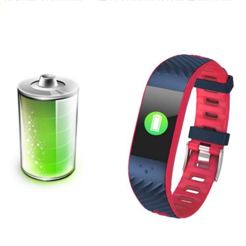  DWY Fitness Trackers Smart Bracelet Color Screen Blood Pressure Exercise Heart Rate Monitoring IP67 Waterproof Smart Bracelet (Color : B)