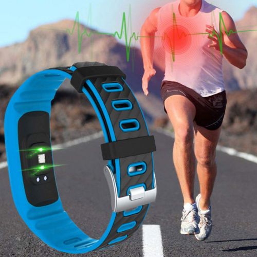  DWY Fitness Trackers Smart Bracelet Color Screen Blood Pressure Exercise Heart Rate Monitoring IP67 Waterproof Smart Bracelet (Color : B)