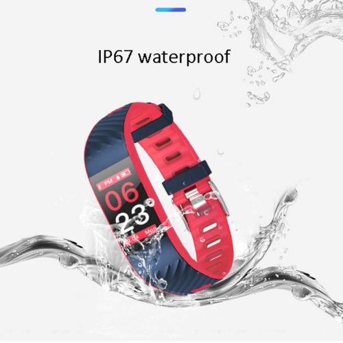  DWY Fitness Trackers Smart Bracelet Color Screen Blood Pressure Exercise Heart Rate Monitoring IP67 Waterproof Smart Bracelet (Color : B)