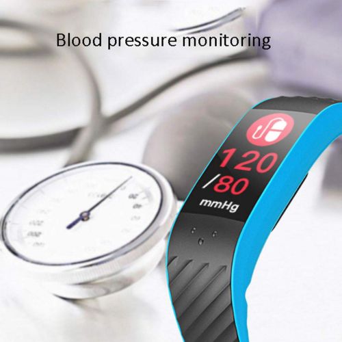  DWY Fitness Trackers Smart Bracelet Color Screen Blood Pressure Exercise Heart Rate Monitoring IP67 Waterproof Smart Bracelet (Color : B)