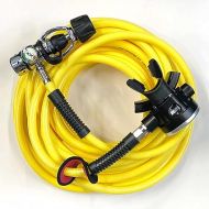 Hookah Kayak Diving Regulator Hose Kit DxD First and Second Stage Reg Button Gauge Long Hose Ideal for Boat Cleaning Dock Maintenance and Scuba Diving