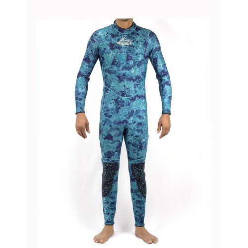  DXDiver 3mm Flex Camo Wetsuit Suit for Freediving Snorkeling Men Jumpsuit Pad on Chest Snorkeling Swimsuit Scuba Diving Spearfishing Super Stretch FLEXSUIT