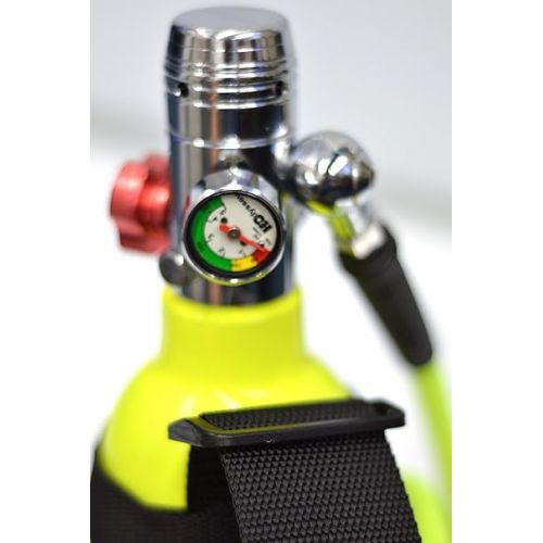  Bailout Pony Bottle Diving Kit with Nylon Belt - Hose - 6 cf Tank - SPG Gauge - Regulator - Fill Adapter - Back Up Air Scuba Dive Egressor